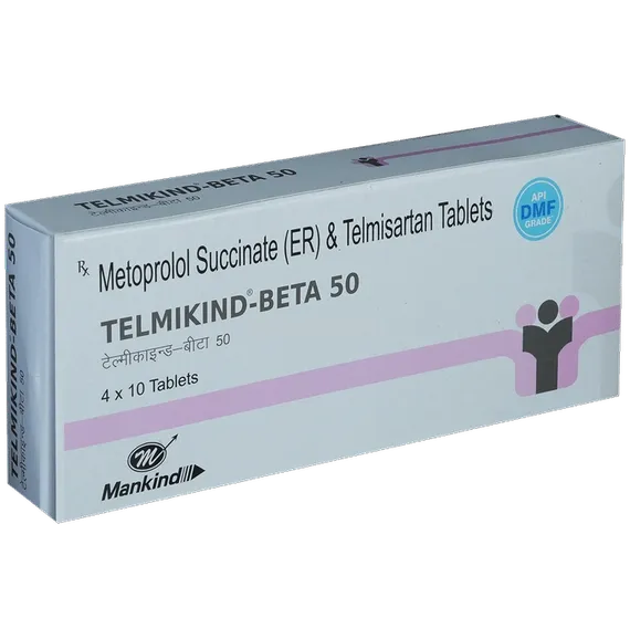 telmikind beta 50mg tablet 10's